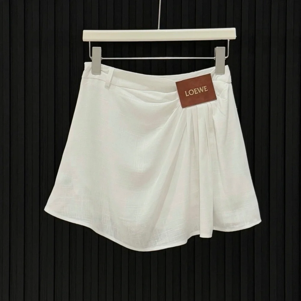 Loewe Women's White Button-Up Shirt & Skort Set - Picture 4 of 4